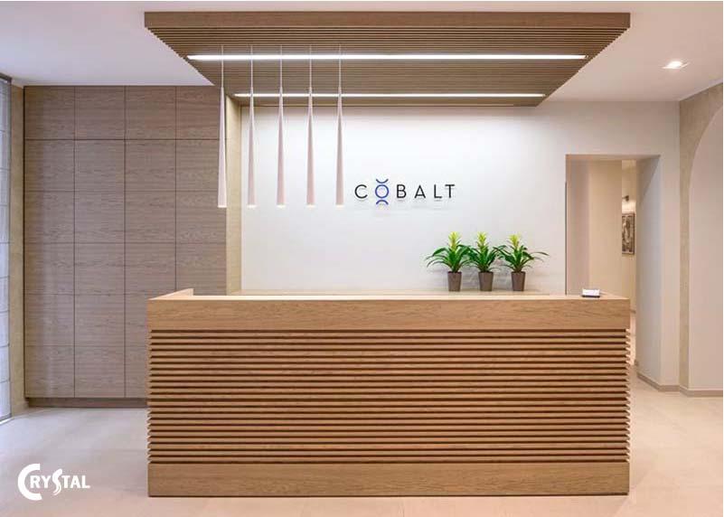 Front desk sales reception area