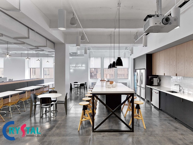 dịch vụ thiết kế thi công văn phòng hcm - Crystal Design TPL
