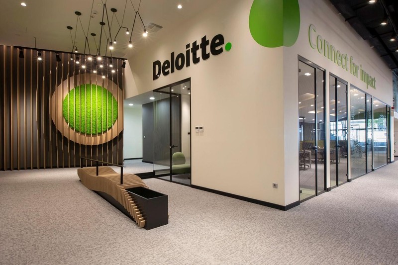 Không Gian Xanh Trong Văn Phòng Deloitte