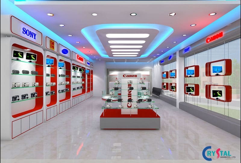nội thất phong cách thiết kế showroom - Crystal Design TPL