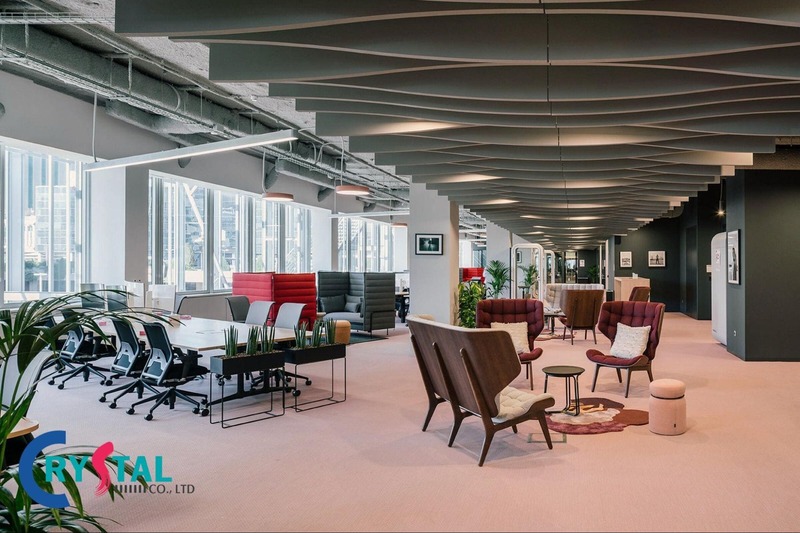 thi công thiết kế nội thất văn phòng tphcm - Crystal Design TPL