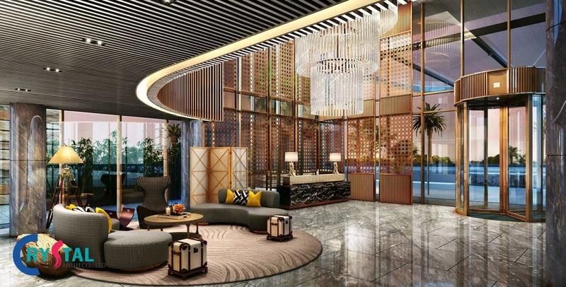 thiết kế nội thất văn phòng đại diện - Crystal Design TPL