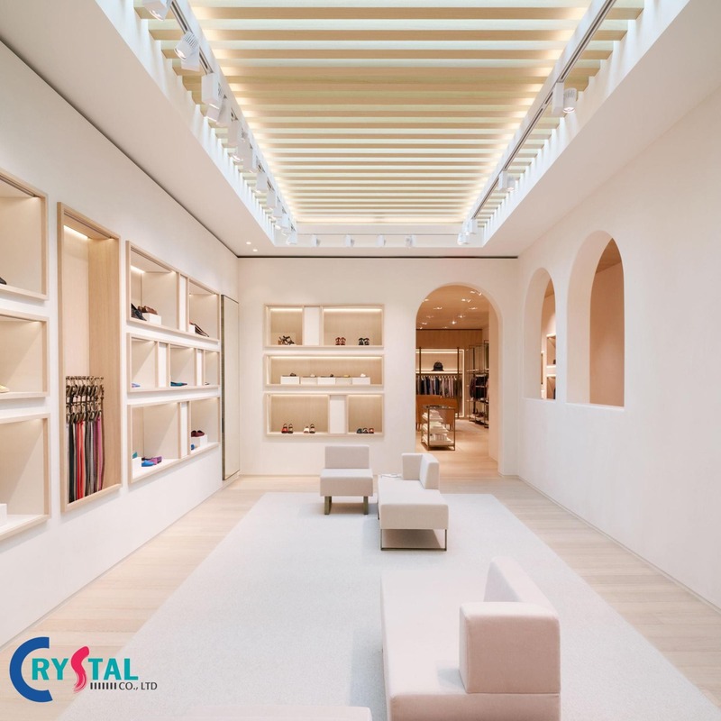 thiết kế nội thất chuỗi cửa hàng - Crystal Design TPL