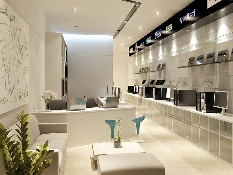 báo giá thiết kế nội thất showroom - Crystal Design TPL