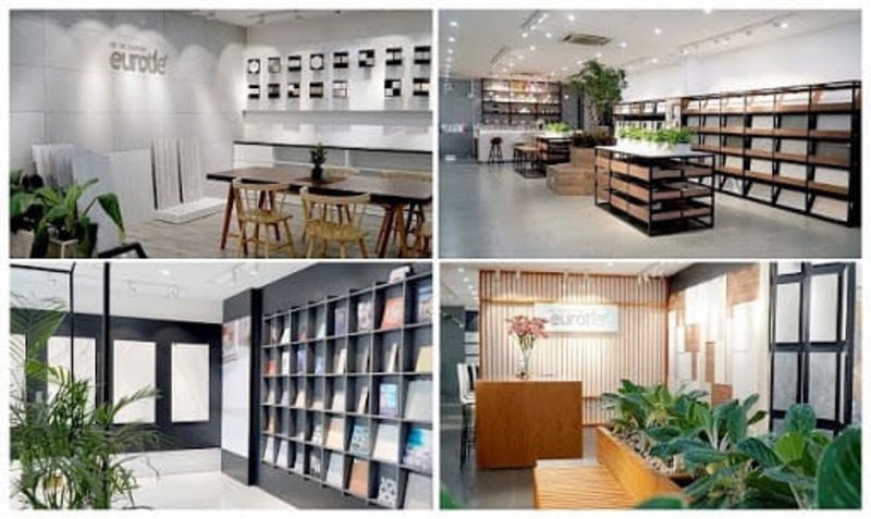 mẫu showroom gạch ốp lát - Crystal Design TPL