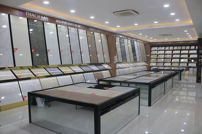 mẫu showroom trưng bày gạch ốp lát - Crystal Design TPL