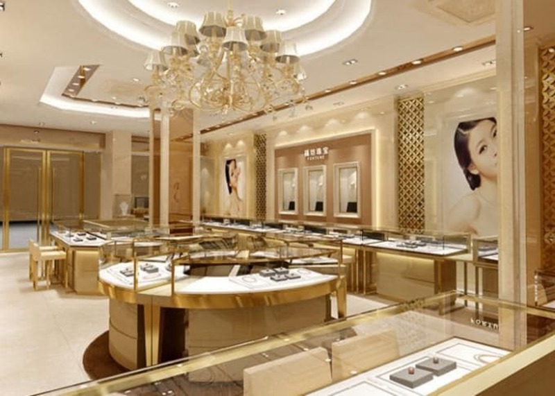 mẫu thiết kế shop showroom trang sức ấn tượng - Crystal Design TPL