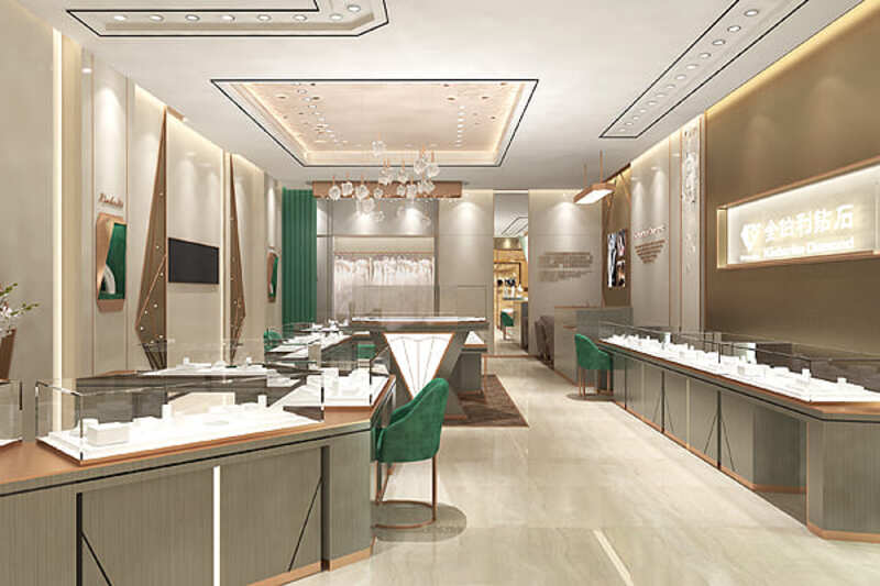 thiết kế shop trang sức - Crystal Design TPL