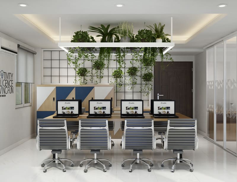 Thiết kế giá treo cây phù hợp cho những văn phòng có diện tích nhỏ và trung bình