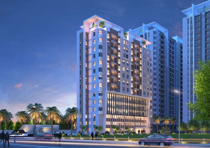 xây cao ốc văn phòng hiện đại - Crystal Design TPL