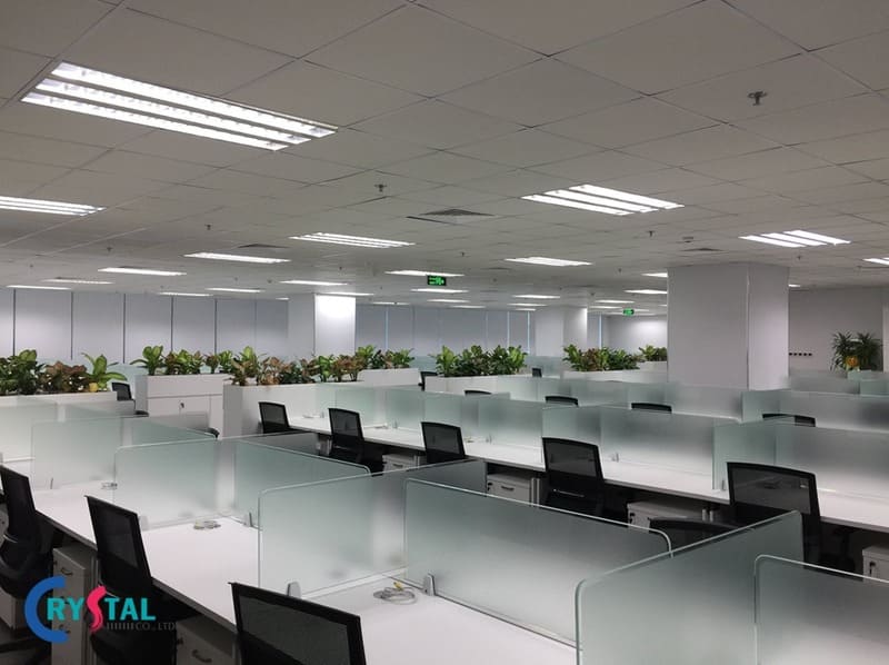 thiết kế nội thất phòng nhân viên - Crystal Design TPL