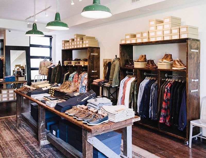 ý tưởng thiết kế shop thời trang nam