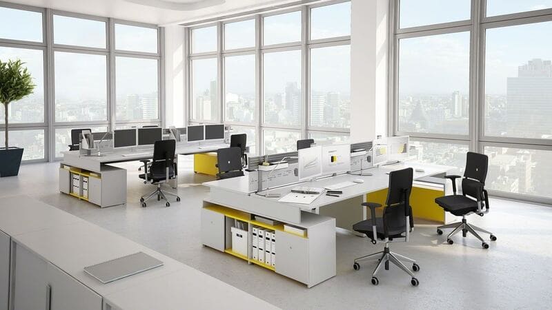 thiết kế không gian văn phòng làm việc hiện đại - Crystal Design TPL