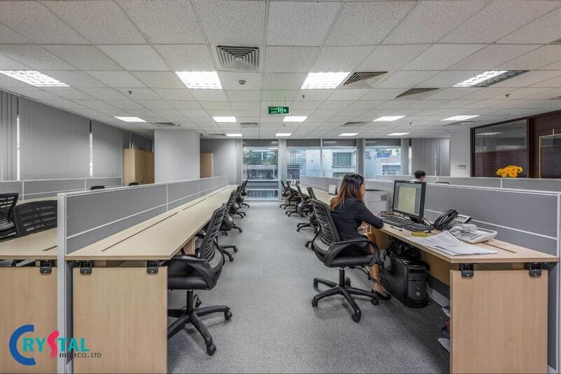 mẫu thiết kế văn phòng 100m2