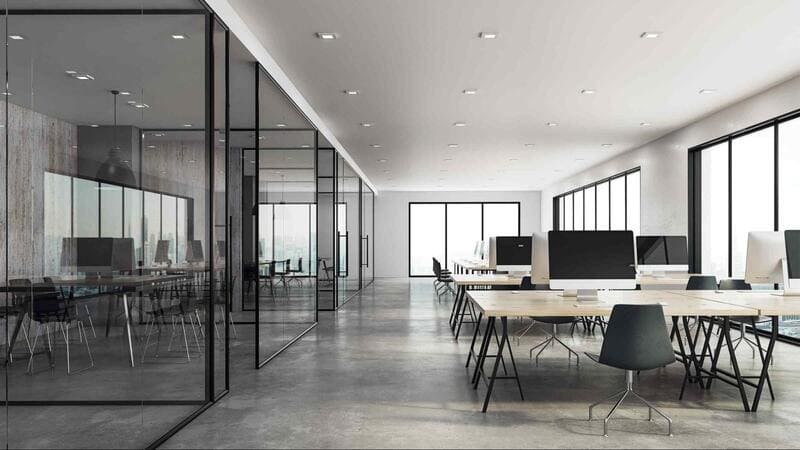 văn phòng không gian mở trong kiến trúc - Crystal Design TPL