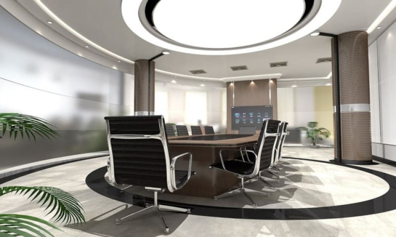 thiết kế nội thất phòng họp sang trọng - Crystal Design TPL