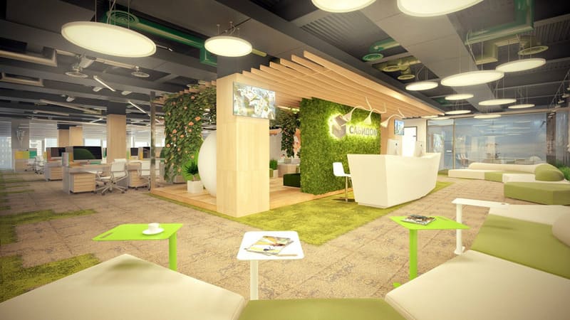 văn phòng không gian xanh thân thiện - Crystal Design TPL
