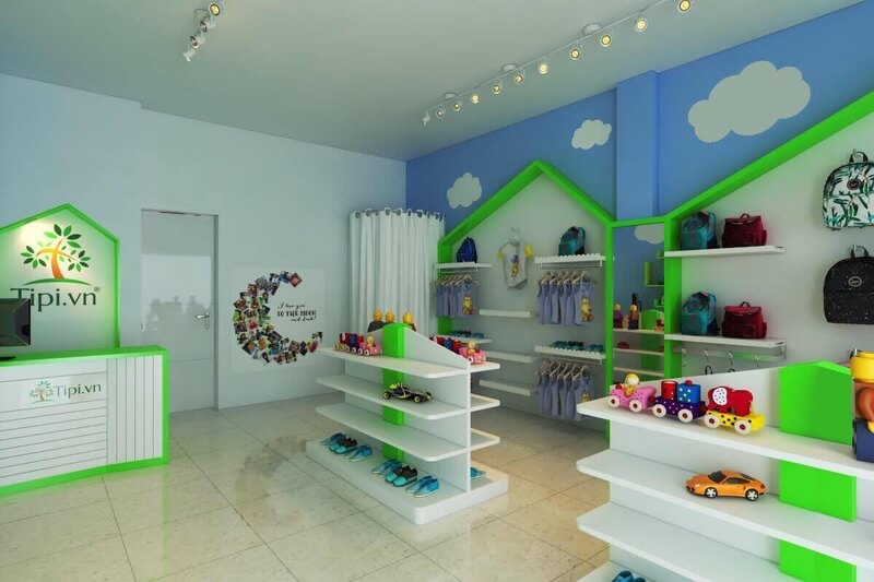 thiết kế cửa hàng đồ chơi trẻ em đẹp