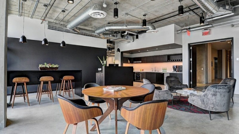 Thiết kế nội thất văn phòng Luxury phong cách công nghiệp