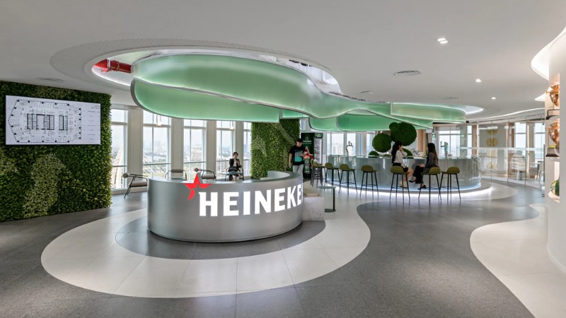Mẫu thiết kế văn phòng Heineken tại ADP Architects 