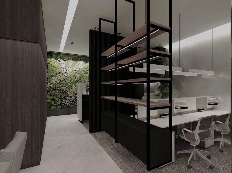 góc làm việc được bố trí khoa học, đảm bảo sự riêng tư