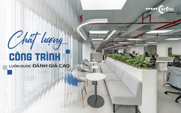 Crystal Design TPL tự hào là đơn vị tiên phong trong lĩnh vực thiết kế và thi nội thất văn phòng