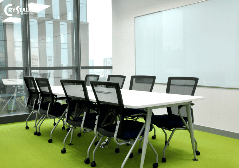Các mẫu thiết kế văn phòng 40m2 được thiết kế thành phòng họp mini tối giản nhưng đầy đủ tiện nghi