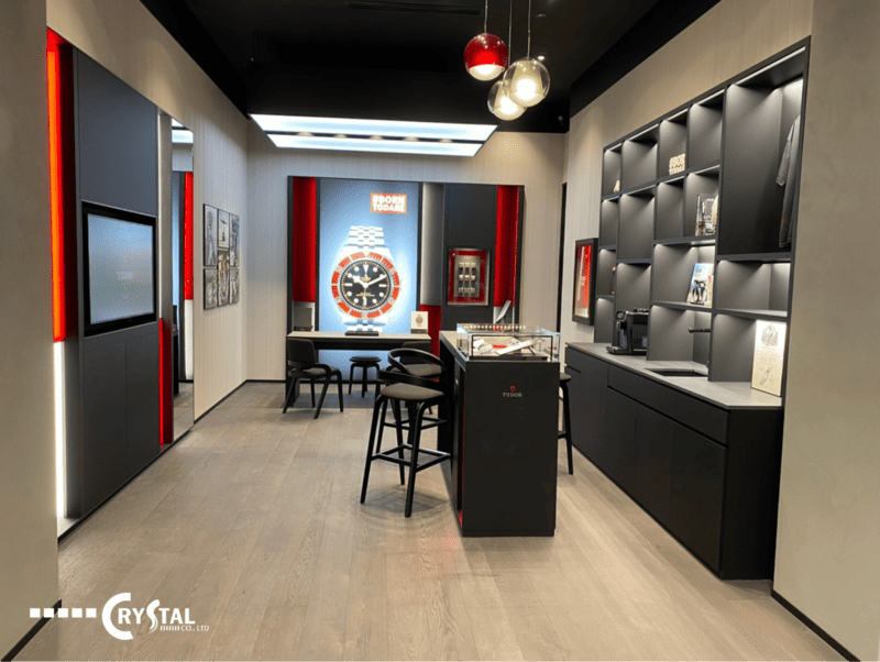 Crystal Design tư vấn thi công nội thất Showroom theo yêu cầu trên diện tích 120m2
