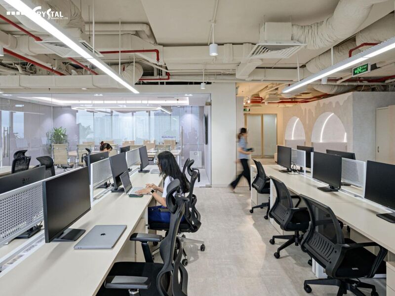 Thể tích không gian làm việc cần đáp ứng tiêu chuẩn thiết kế nhà văn phòng để lưu thông không khí dễ dàng