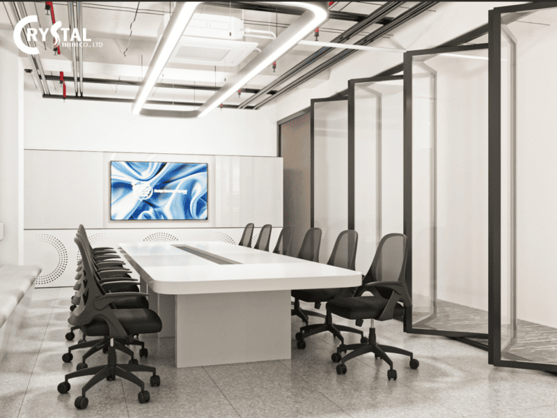 Mẫu thiết kế văn phòng 40m2 theo phong cách Industrial