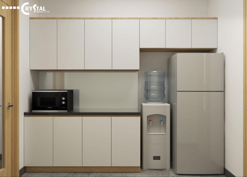 Khu vực pantry riêng biệt với các thiết bị cơ bản