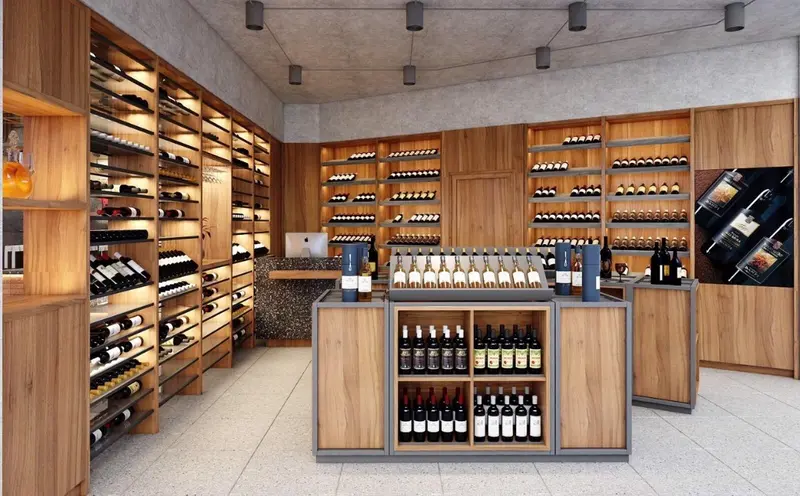 Gỗ tự nhiên giúp không gian showroom thêm sang trọng - Nguồn ảnh: AMAVI GROUP