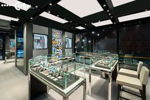 Mẫu thiết kế shop đồng hồ phong cách đương đại - nghệ thuật