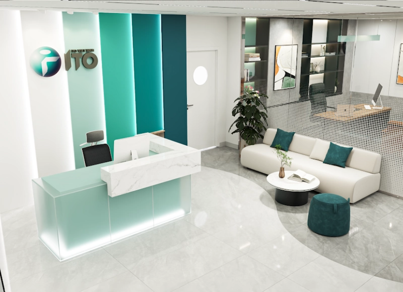 Khu lễ tân hiện đại (Nguồn: Deco Crystal)