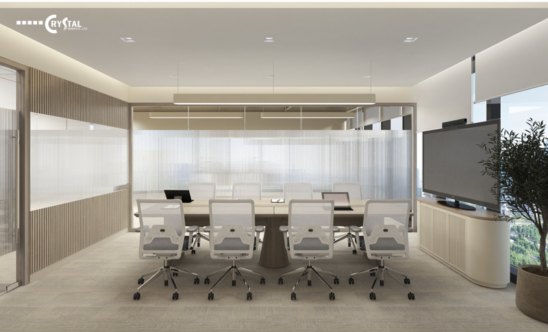 A corporate office delivered with integrated interior construction design