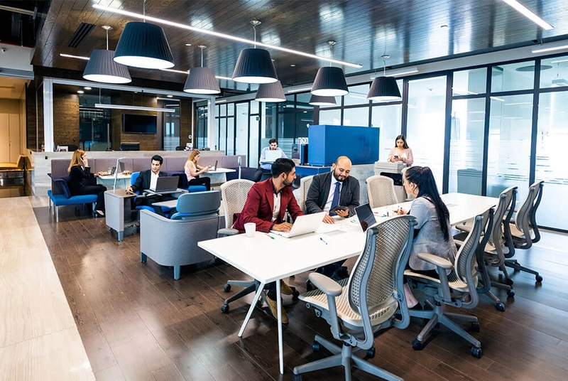 law firm office interior design with luxury waiting lounge