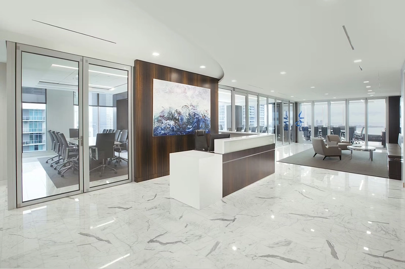 law firm office interior design with executive meeting space