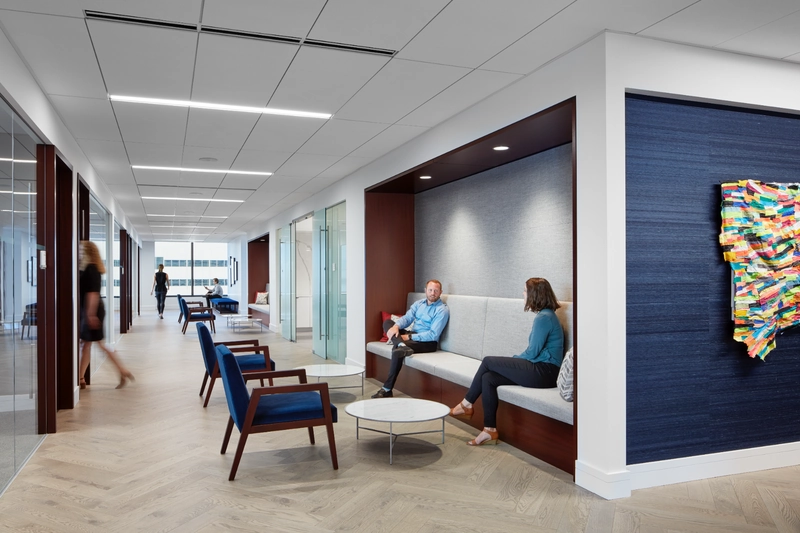 interior design law office with integrated lighting system