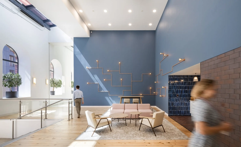 office interior design modern with FSC certified wood surfaces