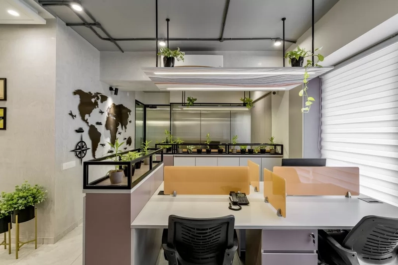 Số lượng người trong văn phòng 50m² sẽ tuỳ thuộc vào cách thiết kế, bố trí nội thất (Nguồn: Internet)