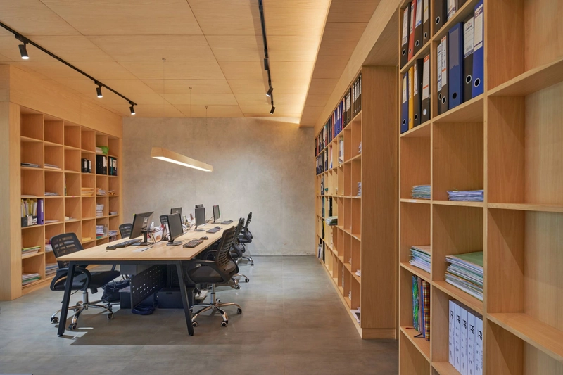 Một khu vực làm việc của công chứng viên kết hợp lưu trữ hồ sơ trong văn phòng nhỏ (Nguồn: Internet)