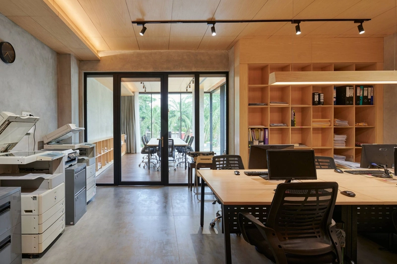 Khu vực photocopy được đặt sát vách tường, đảm bảo lối đi thông thoáng (Nguồn: Internet)