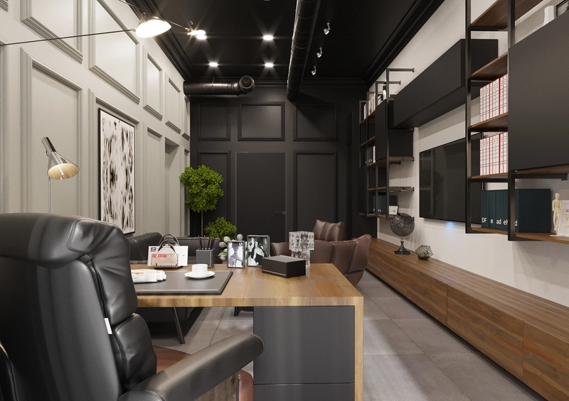 Một mẫu phòng lãnh đạo khác, thiết kế mang nét hiện đại, phóng khoáng kết hợp với sự sang trọng, đẳng cấp (Nguồn: Internet)