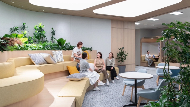 Không gian wellbeing đang xuất hiện tại các văn phòng chú trọng sức khỏe tinh thần nhân viên 