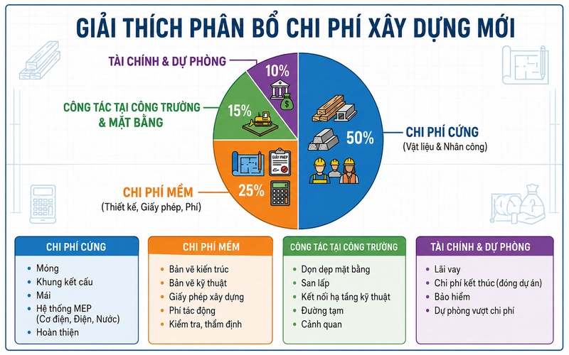 Dự toán nội thất văn phòng chi tiết giúp doanh nghiệp kiểm soát ngân sách hiệu quả, tối ưu công năng văn phòng (Nguồn: Internet) 