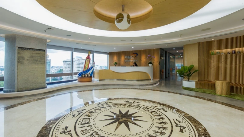 Reception and Client-facing zones in Indochine style (Source: Internet) 