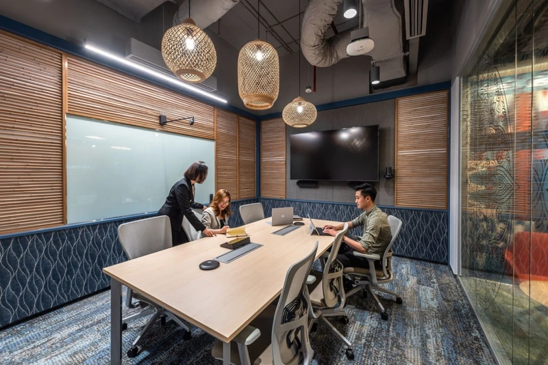 Bringing traditional craft onto the overhead plane, transforming the office into an emotional, human-centric hub (Source: Internet) 