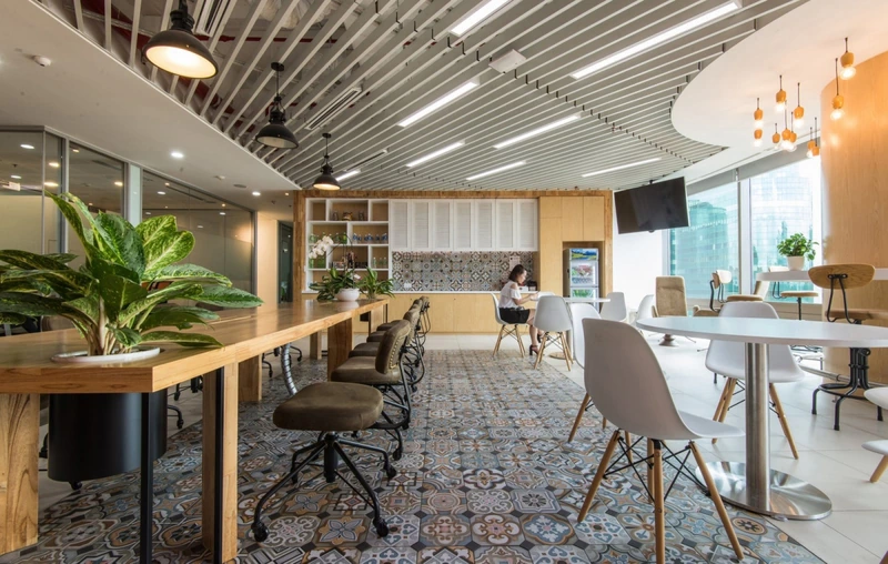The co-working space in Indochine style (Source: Internet) 