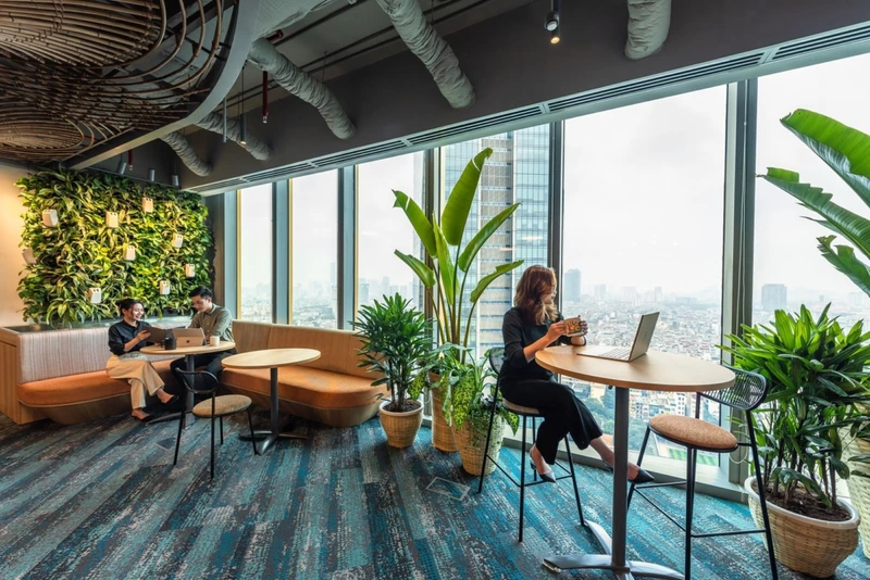 Integrating living plant systems that improve indoor air quality and reduce cooling loads (Source: Internet) 