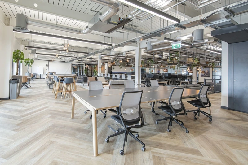 This industrial office introduces organic layers into a cold steel-framed structure (Source: Internet) 